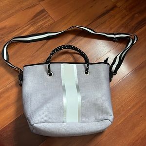 Grey neoprene Crossbody
